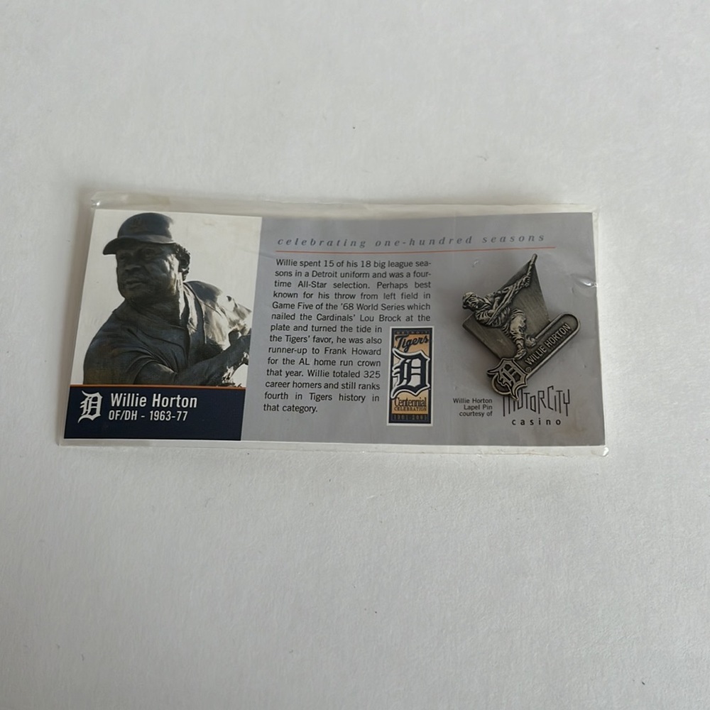 Willie Horton Detroit Tigers Pin 🧷